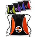 Non-Woven Zipper Side Drawstring Backpacks
